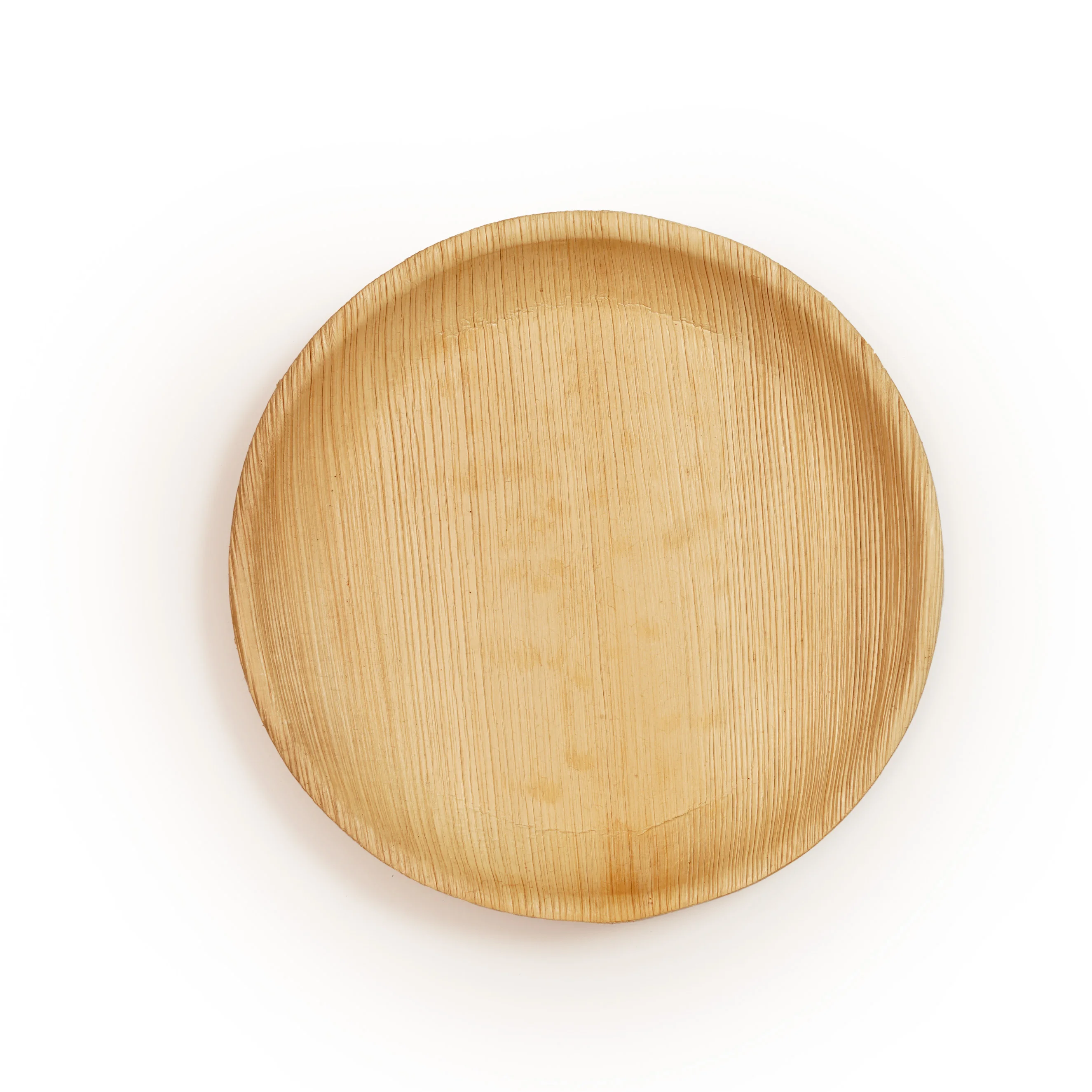 Eco-Friendly Disposable Areca Leaf Round 4-Compartment Plate - Thumbnail 3