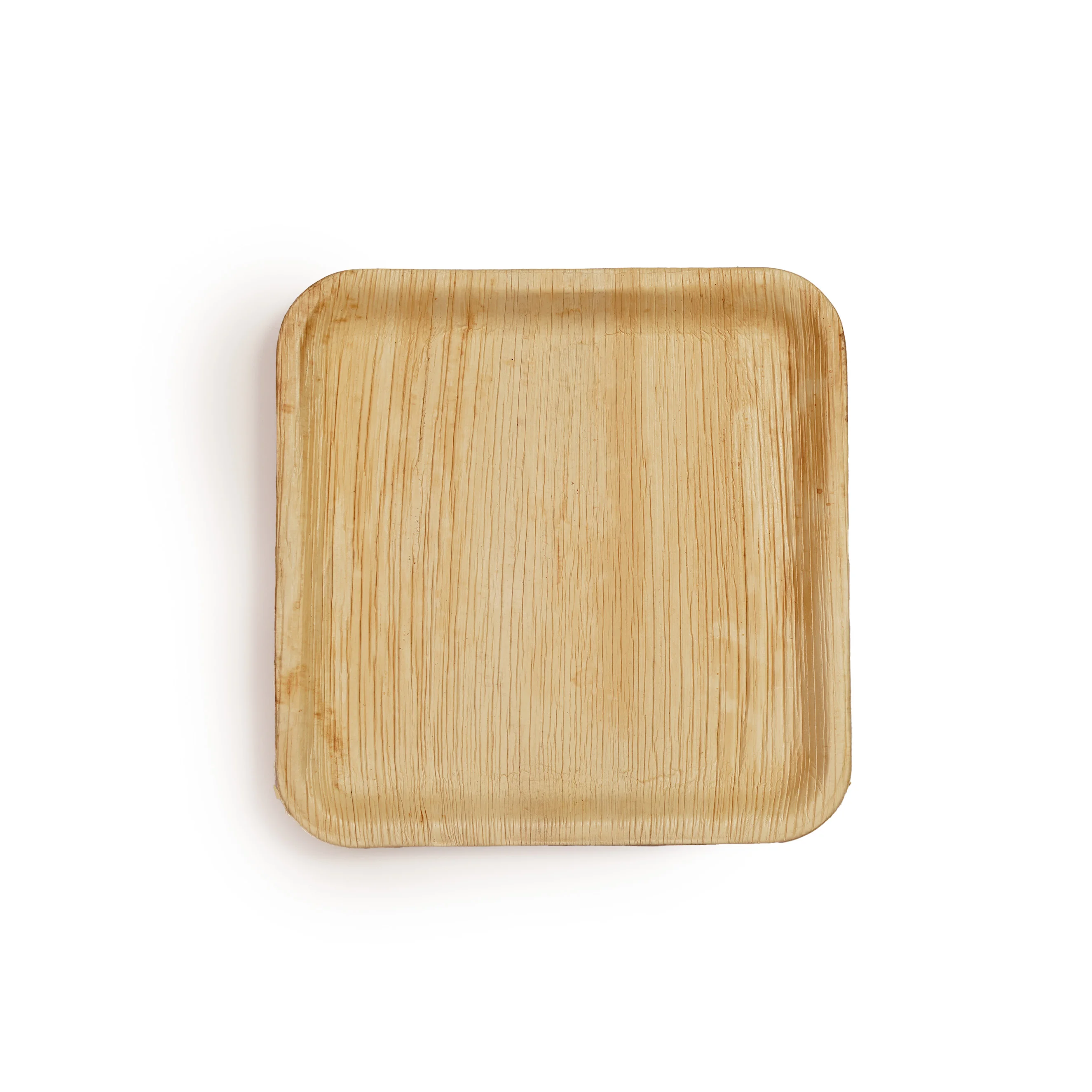 Eco-Friendly Disposable Areca Palm Leaf Square Plate Set (Set of 4) - Thumbnail 3
