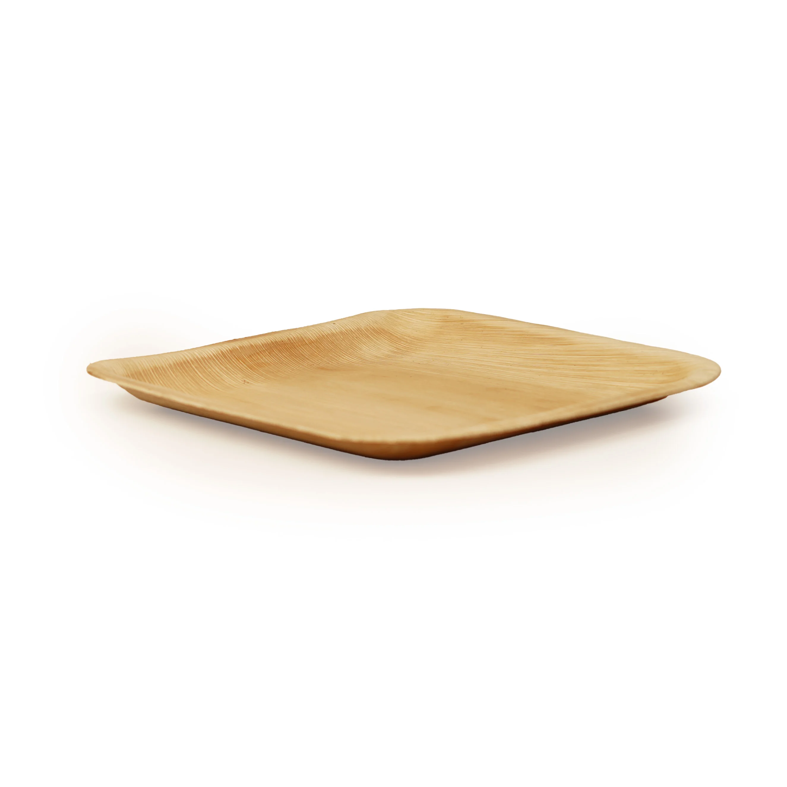 Eco-Friendly Disposable Areca Palm Leaf Square Plate Set (Set of 4) - Thumbnail 2