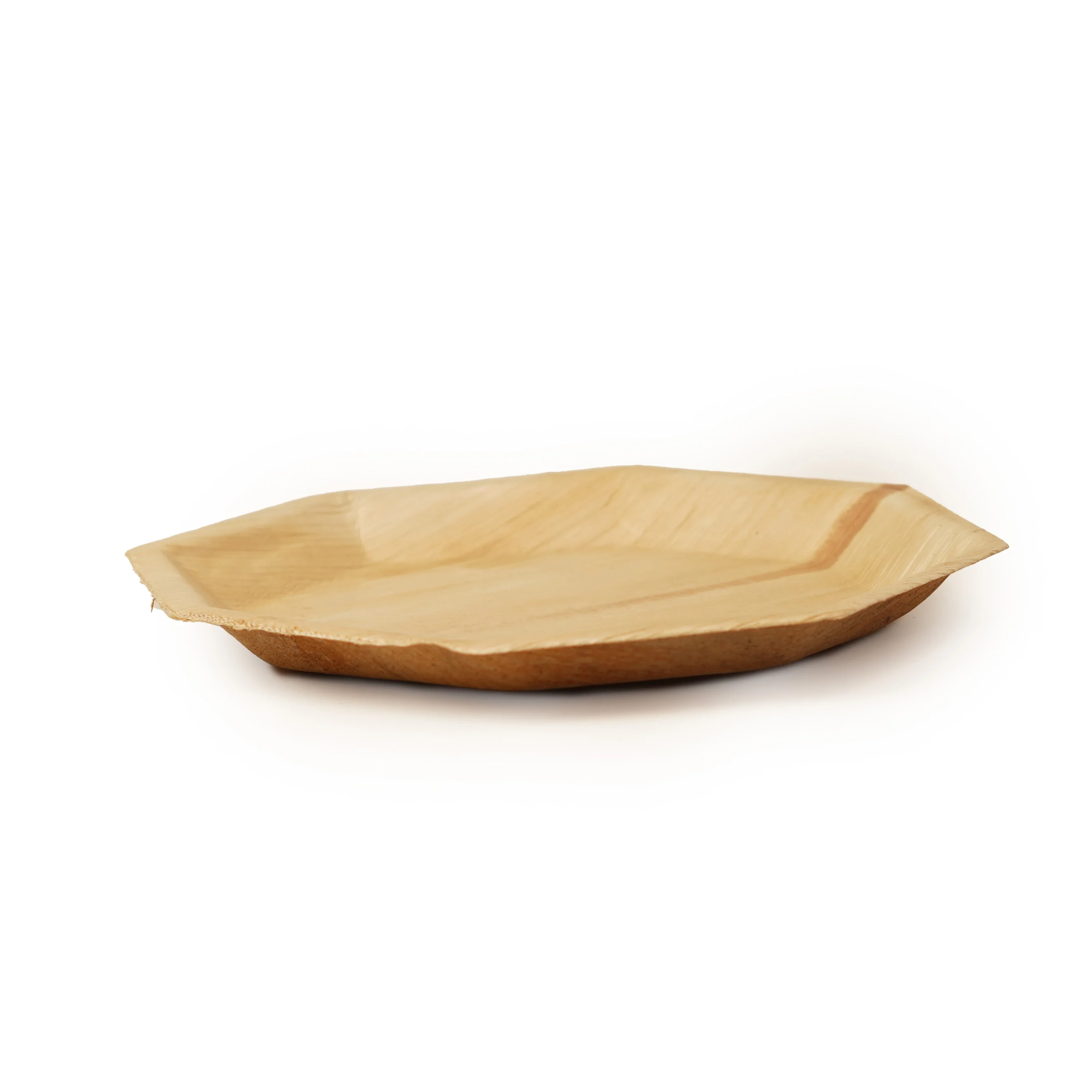 Eco-Friendly Disposable Areca Palm Leaf Hexagon Plate - Thumbnail 2