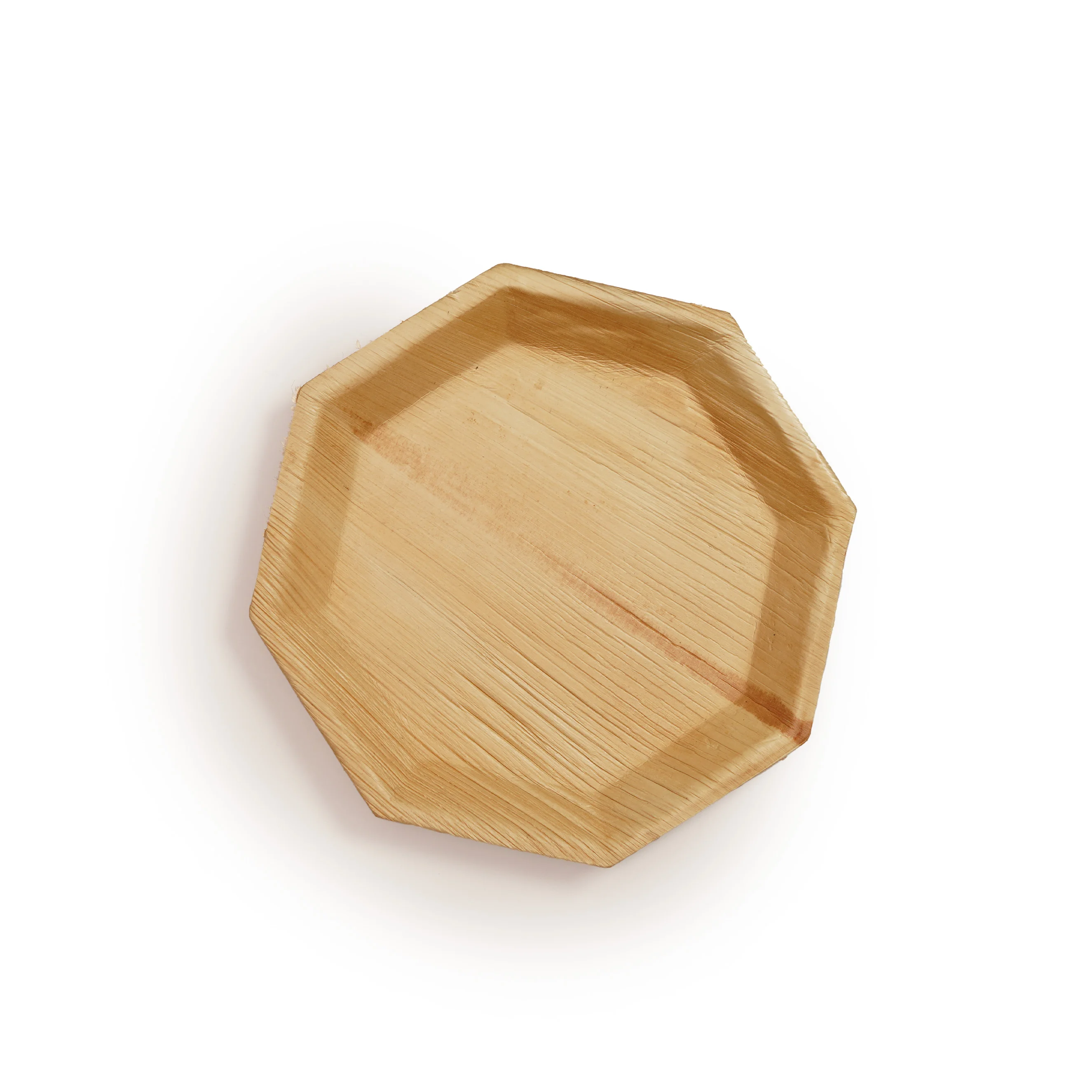 Eco-Friendly Disposable Areca Palm Leaf Hexagon Plate