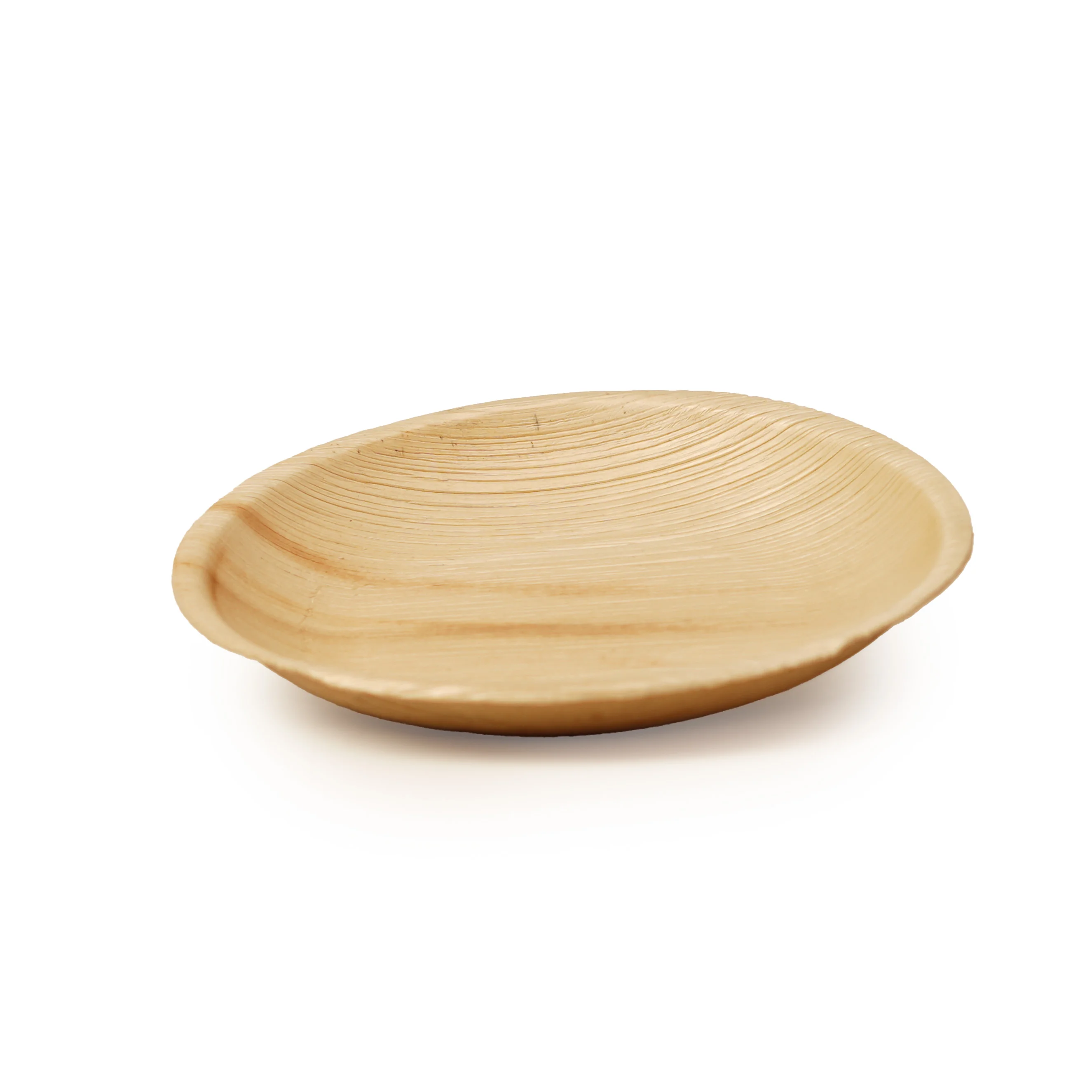 Eco-Friendly Disposable Areca Palm Leaf Round Plate Set (Set of 4)– Biodegradable & Na - Thumbnail 3