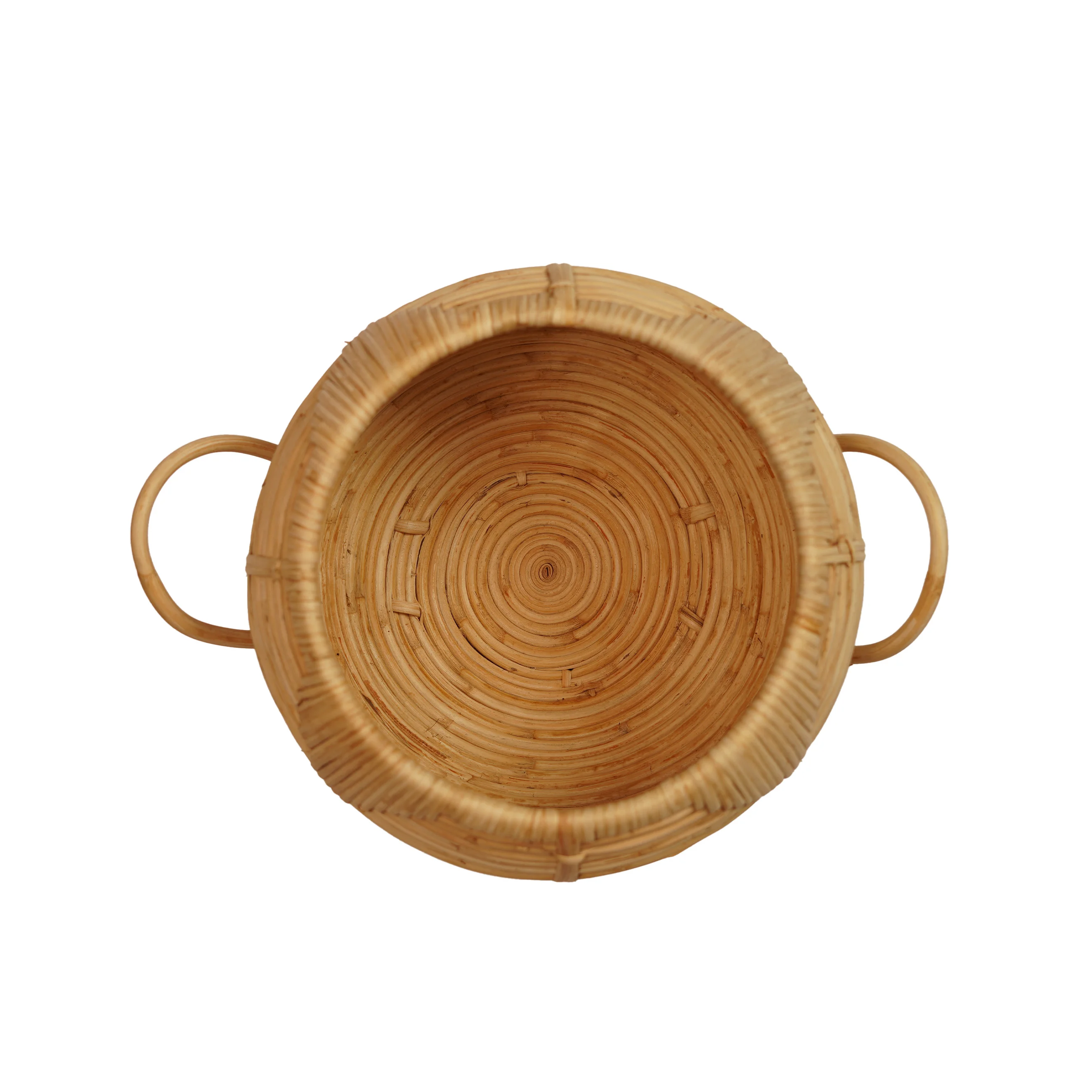 Cane (Rattan) Fruit Basket with Lid- Small