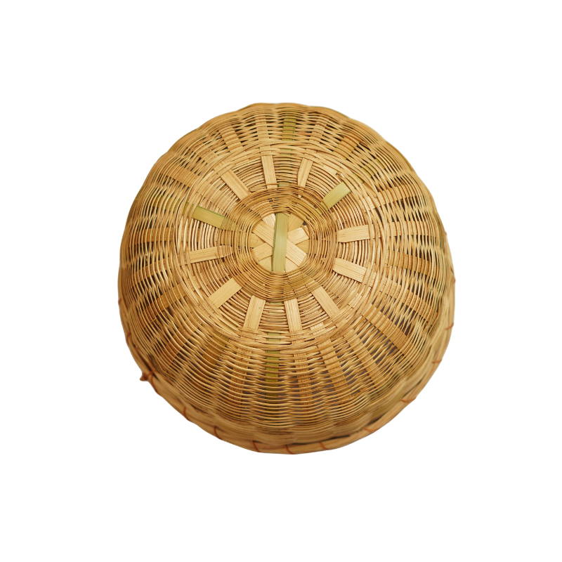 Handcrafted Bamboo Fruit & Serving Basket Set (Set of 2)